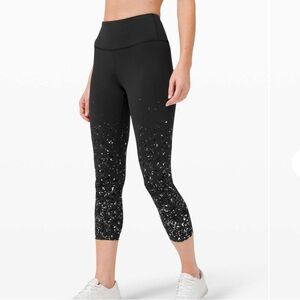 Lululemon Speed Wunder Mid Rise Crop 23" *Speckle Shine